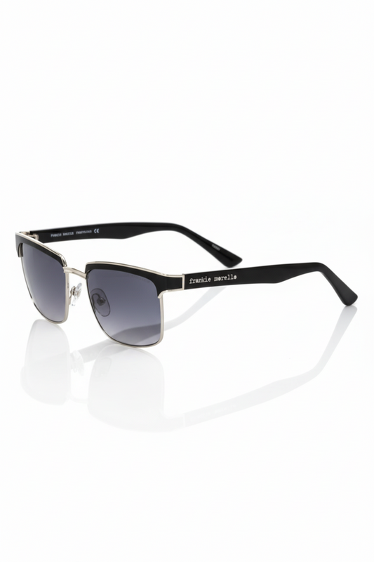 Frankie Morello Men's Black Metallic Sunglasses